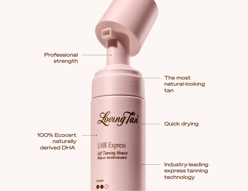 FAQ Banner of 2 HR Express Self-Tanning Mousse Dark 200ml
