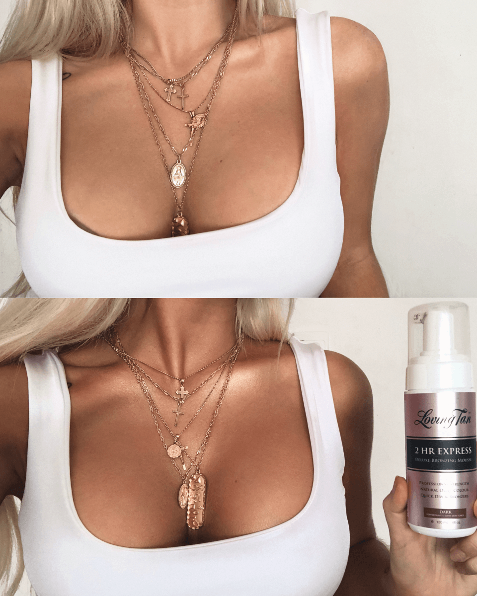 Loving Tan 2 Hr Express vs. 8 Hr Deluxe Bronzing Mousse - Kelsie Kristine